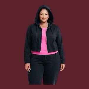 Torrid Crop Black Jacket 4X